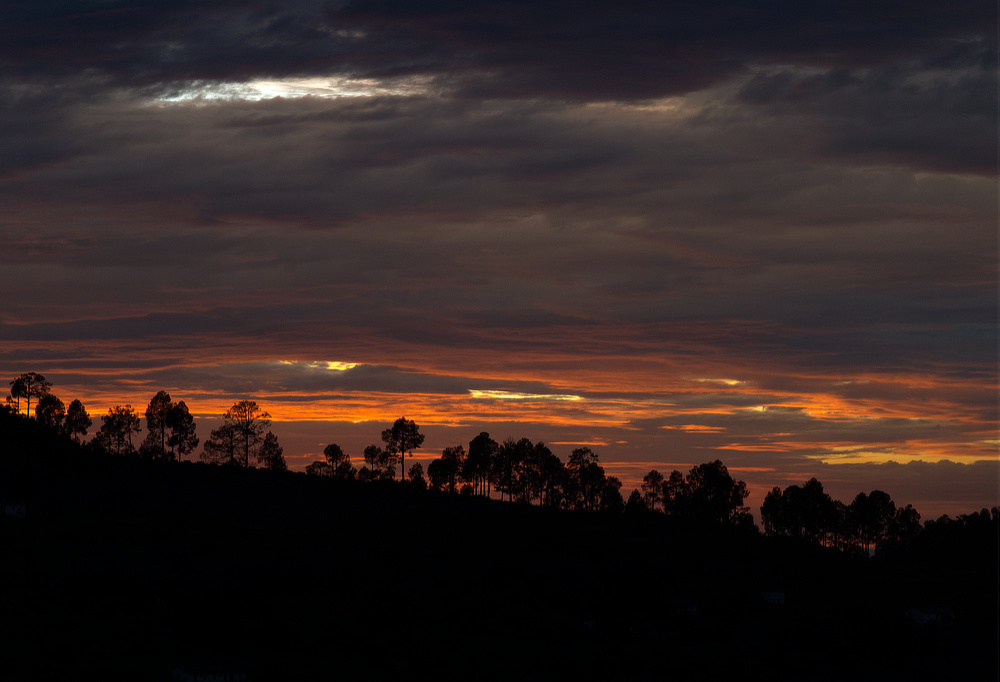 Sunset in Monsoons – Sometimes in rainy seasons, we witness such dramatic sunsets too