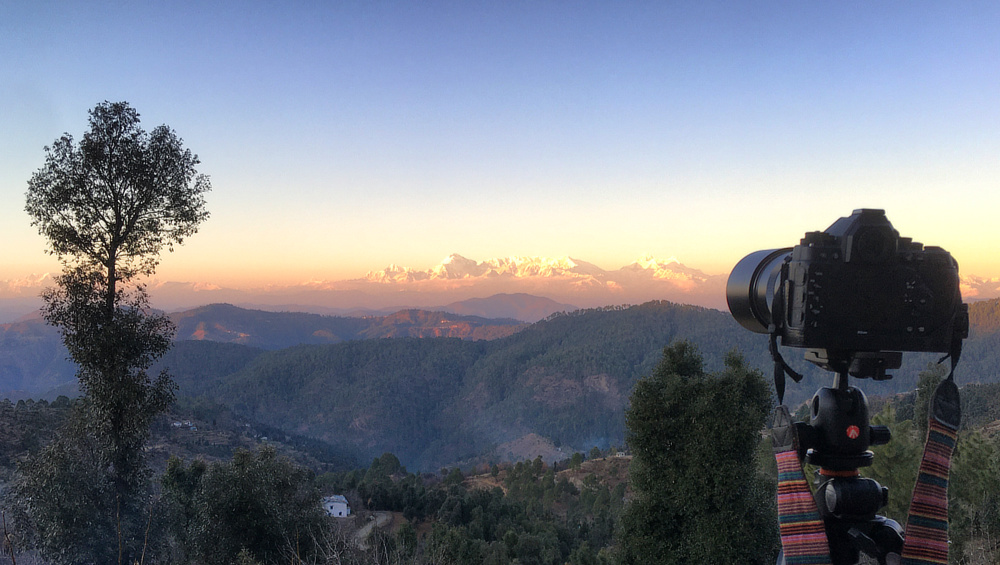 Camera mounted and ready to capture