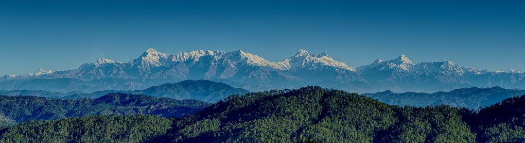 Panorama from Maini's Hill Cottages
