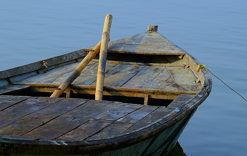 Boat in the morning hours