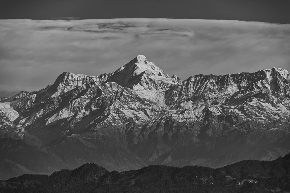 Nanda-Kot peak in the morning.