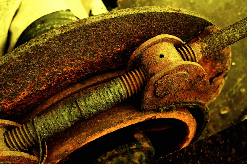 Rusted Mechanicals from a Boat