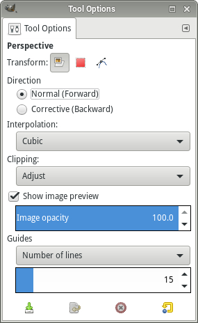 Perspective Tool - Gimp