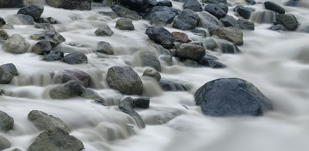 Cascading mountain stream